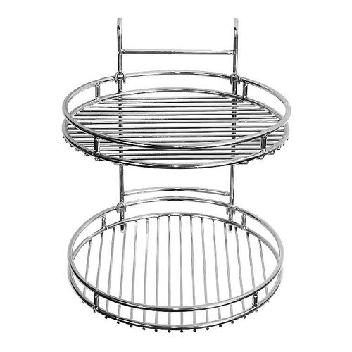 Полка двойная круглая для рейлинга d-16 мм SOLLER KS-2004 240*276*271 мм 183-023