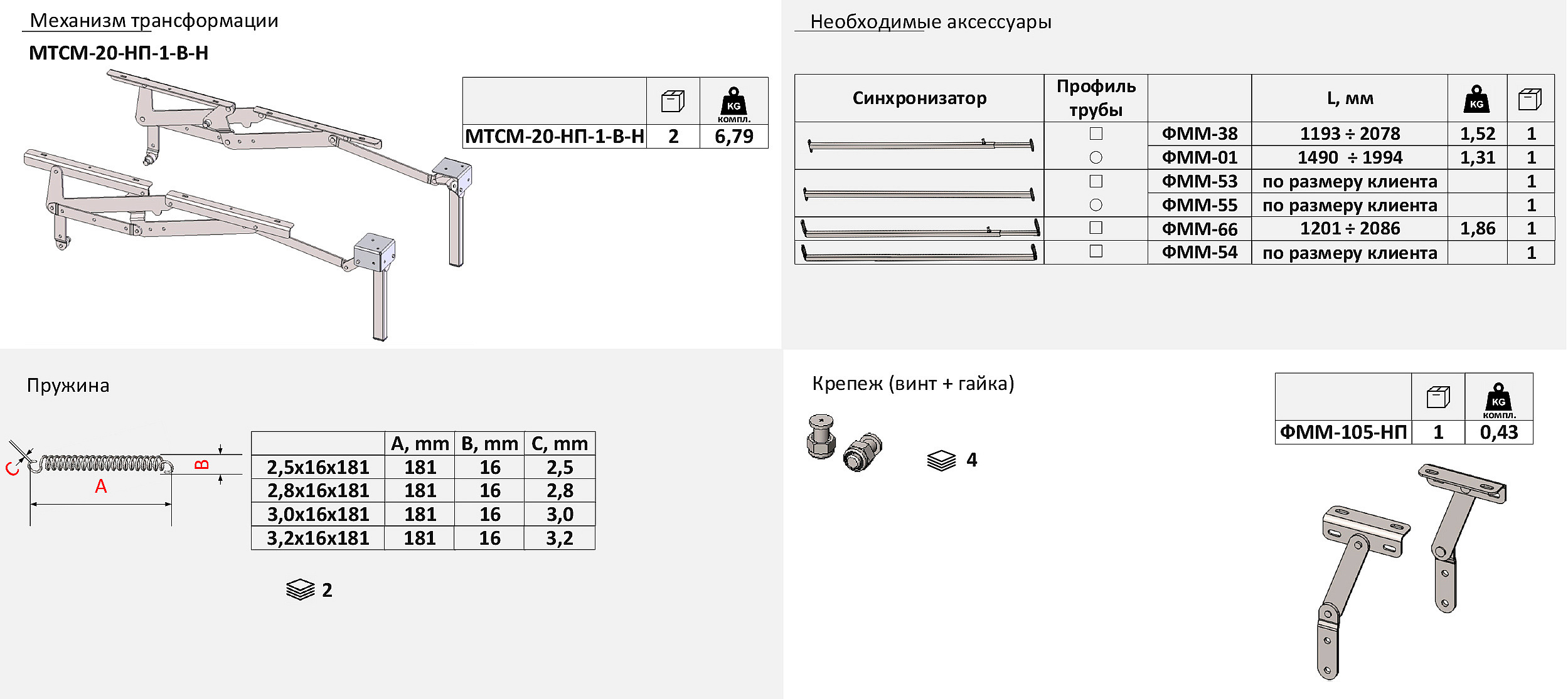 Механизм трансформации МТСМ - 20 НП-В
