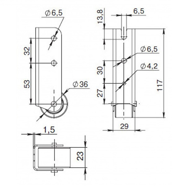 Ролик 751.011 Г (цинк)