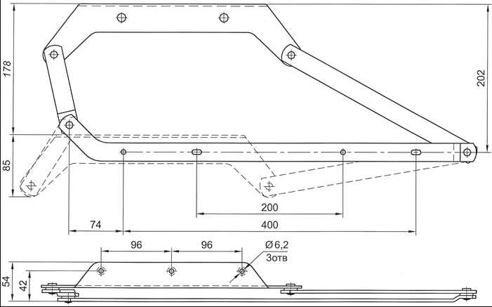Мех.транс. Дельфин (полимер.) 741.513.000 кр. хром