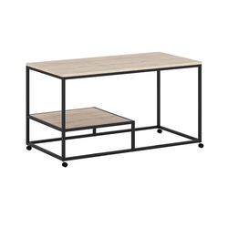 Стол ПЭЙПЕР (Черный муар.ЛДСП (Дуб Сонома))