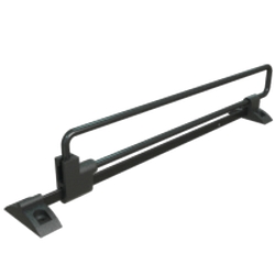 Штанга выдвижная L224мм металик черный