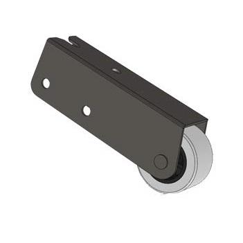 Опора роликовая №362 КБ ( резиновое колесо)