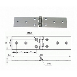 Петля №327 (538) (цинк) У