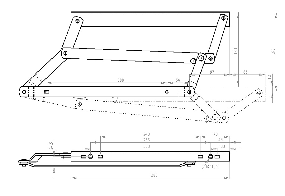 Механизм трансформации Дельфин№554 (цинк)