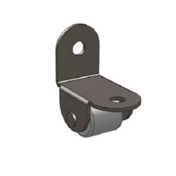 Опора роликовая №171 угловая резиновое колесо