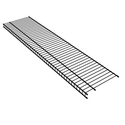 Полка сетчатая, 230х3000 мм (Черный муар)