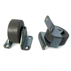 Опора роликовая №472 резиновое колесо