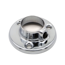 Фланец с фиксатором для трубы D25  (хром) 121-019