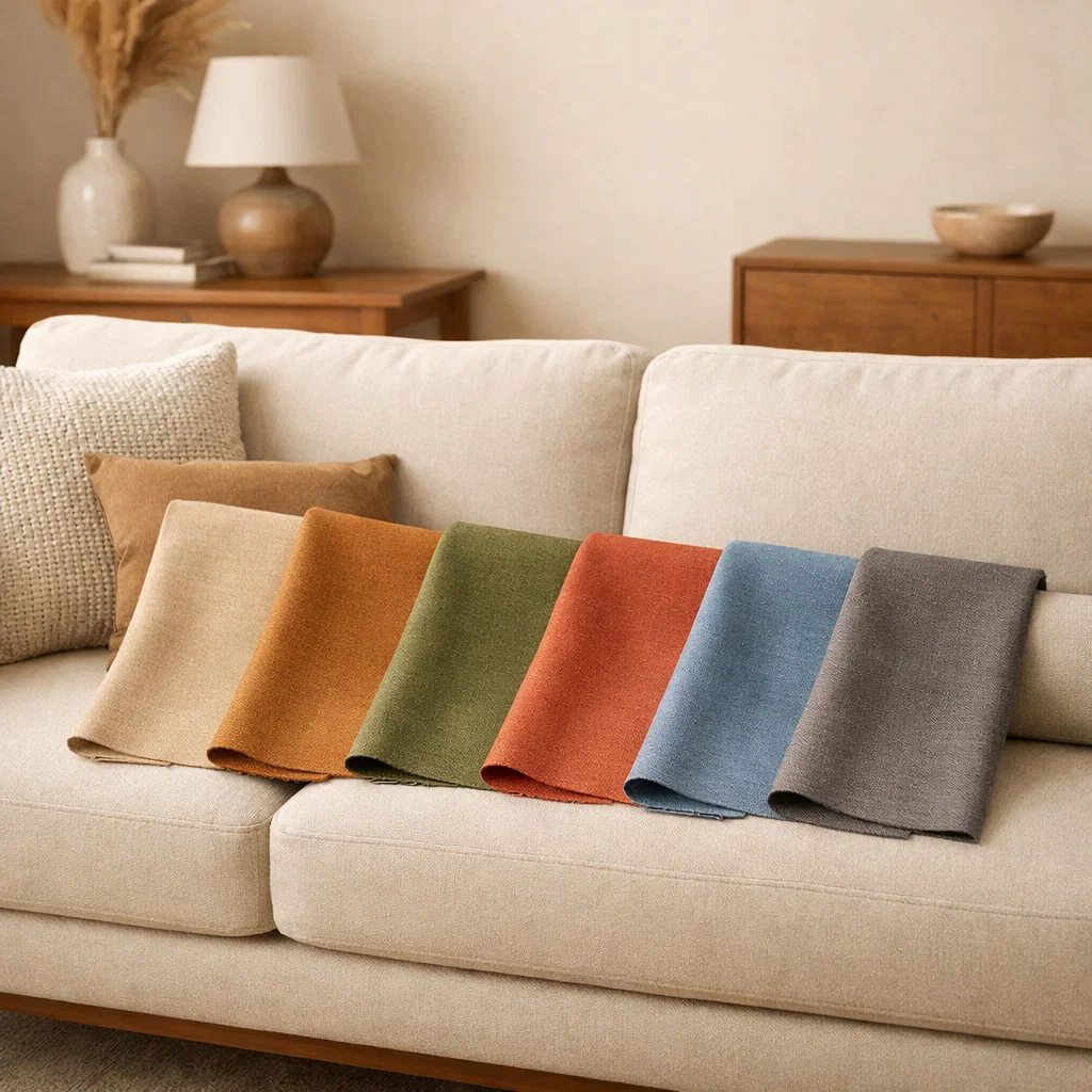 Модные цвета обивочных тканей 2026 для диванов и мягкой мебели